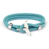 Sky blue rope silver fish tail 7