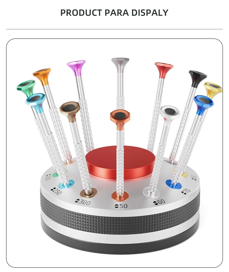12-in-1 Rotatable All-metal Antislip Precision Screwdriver Set Mini Slotted Screwdriver for Toy Glasses Laptop Camera