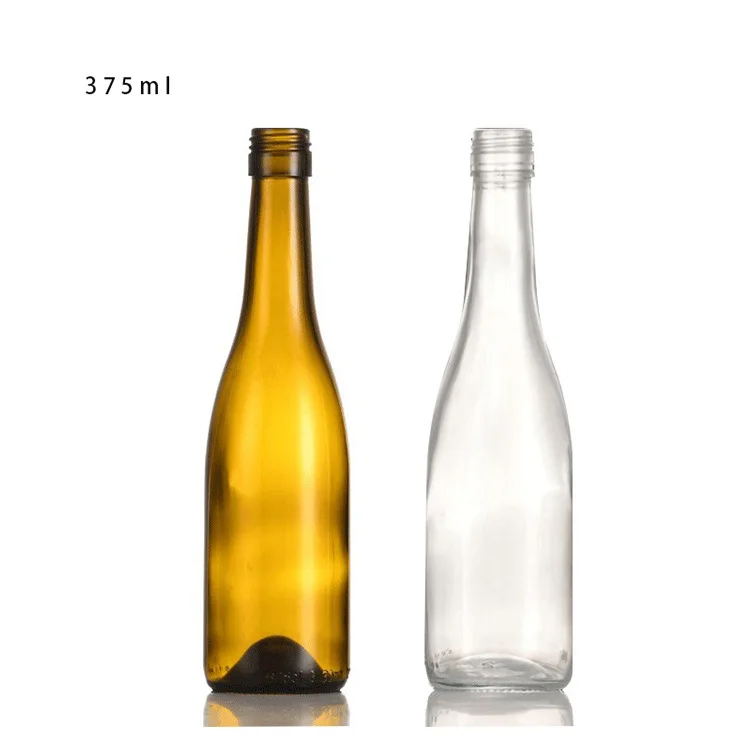 187ml 375ml 500ml 750ml Glass Beer Wine Bottles Amber Green Vodka Seal Wine Empty Glass Bottle