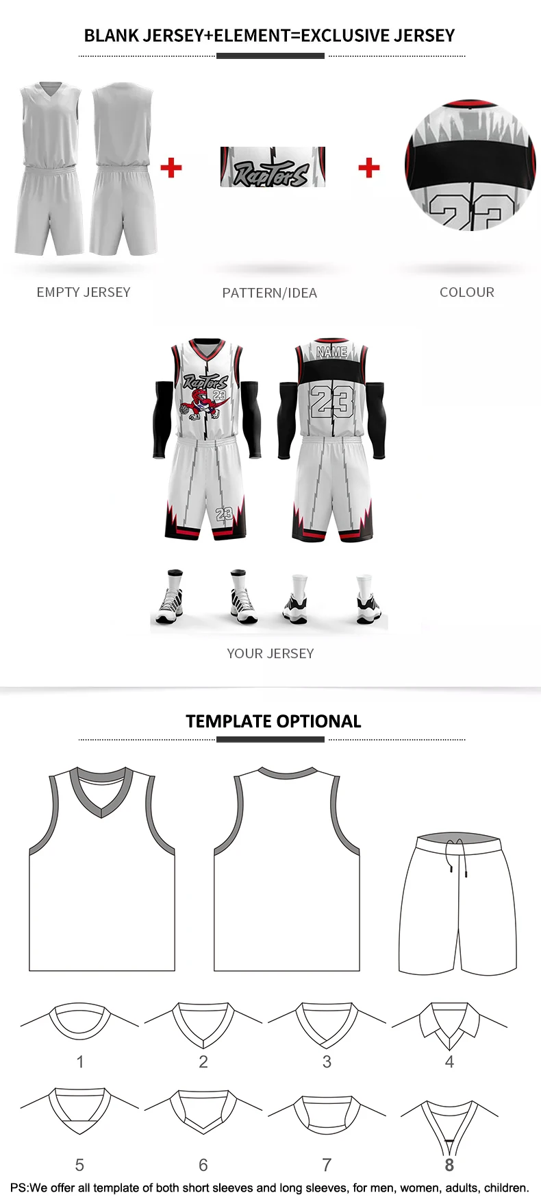 Sublimation Printed Basketball Jerseys Unique Factory Designs