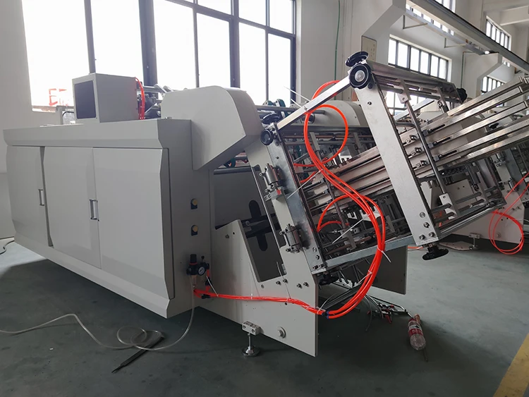 Automatic PE Coated Food Paper Lunch Burger Packing Box Making Folding Machine for Cardboard Box