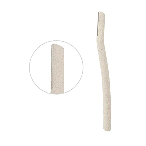 Eco Friendly Wheat Straw Biodegradable Eyebrow Trimmer Tool Makeup Facial Hair Eyebrow Razor