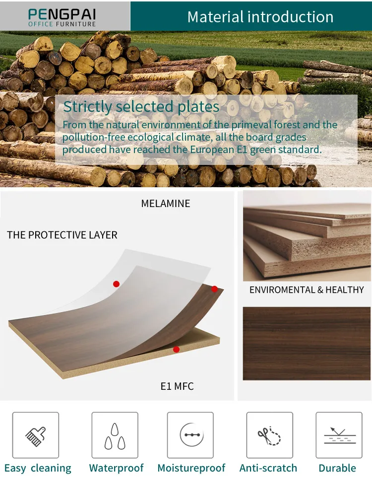 Wholesale modern commercial furniture wooden office table executive l shaped corner office desk