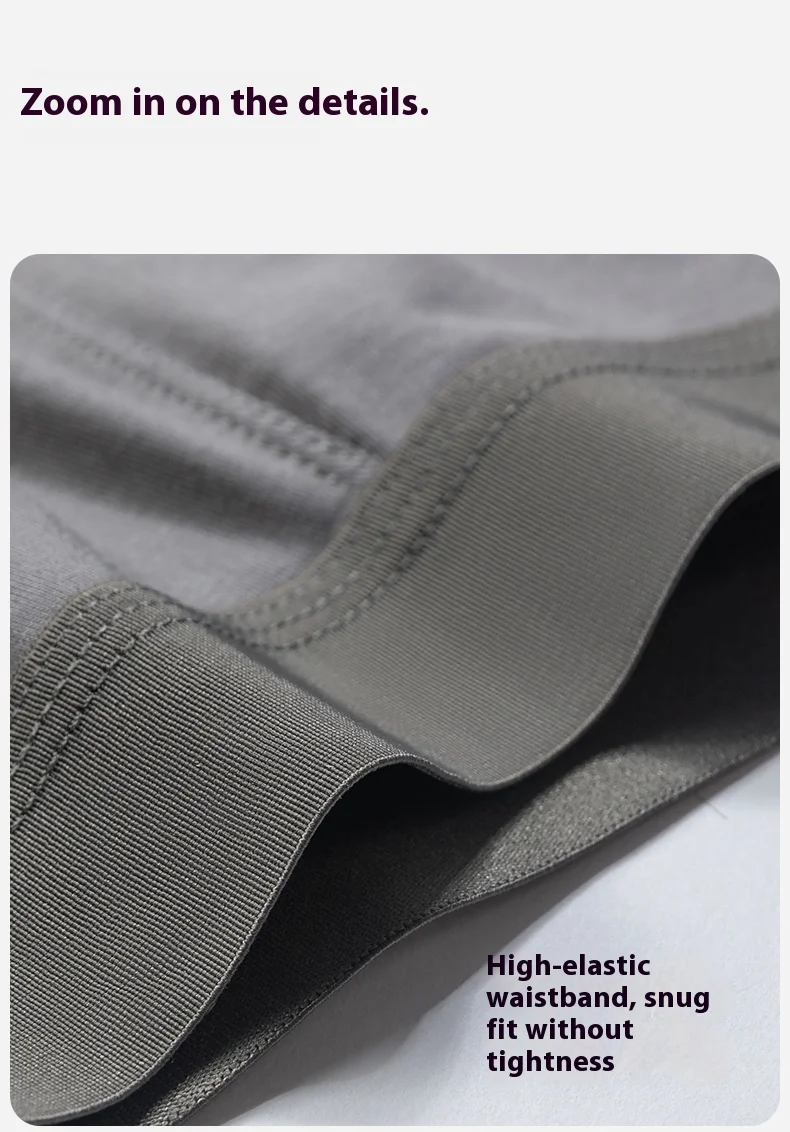 Wholesale New Arrival Men's Underwear  Comfortable Breathable Modal Long Leg Panties Men's Boxer Shorts Custom OEM Supplier