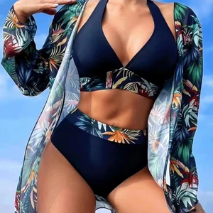 Factory Custom Print One Piece Swim Suits With Cover up for Women