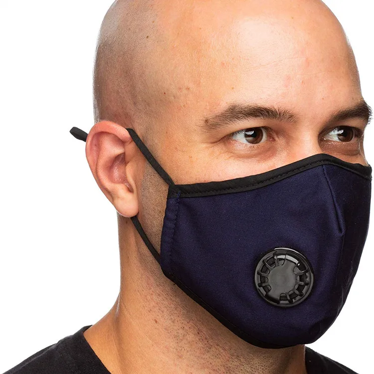 5 filter dust mask breathable mesh mask with double valves