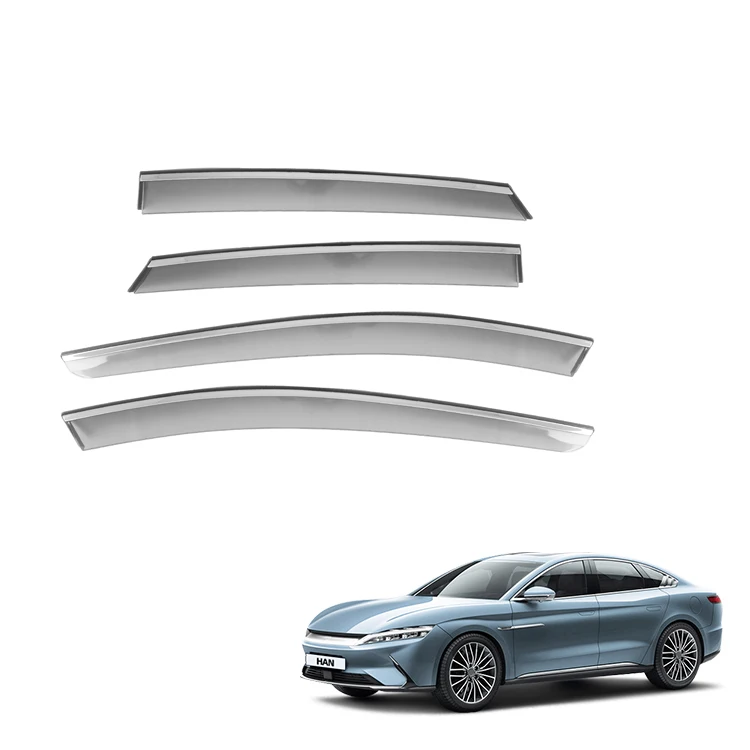 Auto Window Visor for BYD Han Accessories Injection PS Plastics Window Deflectors Door Visor Shield Exterior Accessory