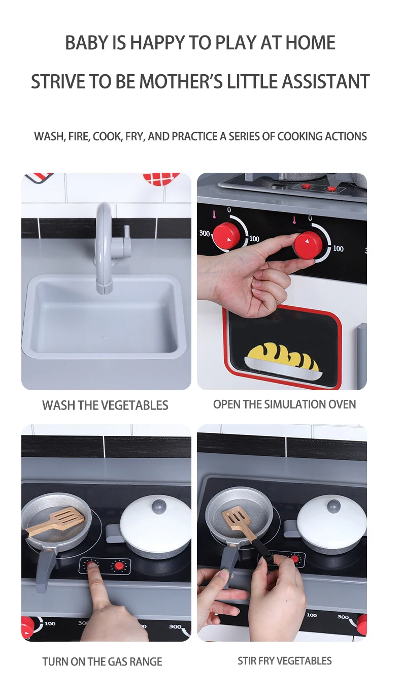 Wooden Montessori Toys Kitchen Play Set Montessori Wooden Toys Mini Kitchen Toys Real Cooking