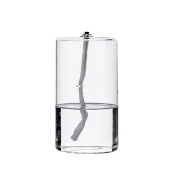 heat resistant clear hand blown cylinder glass oil lamps
