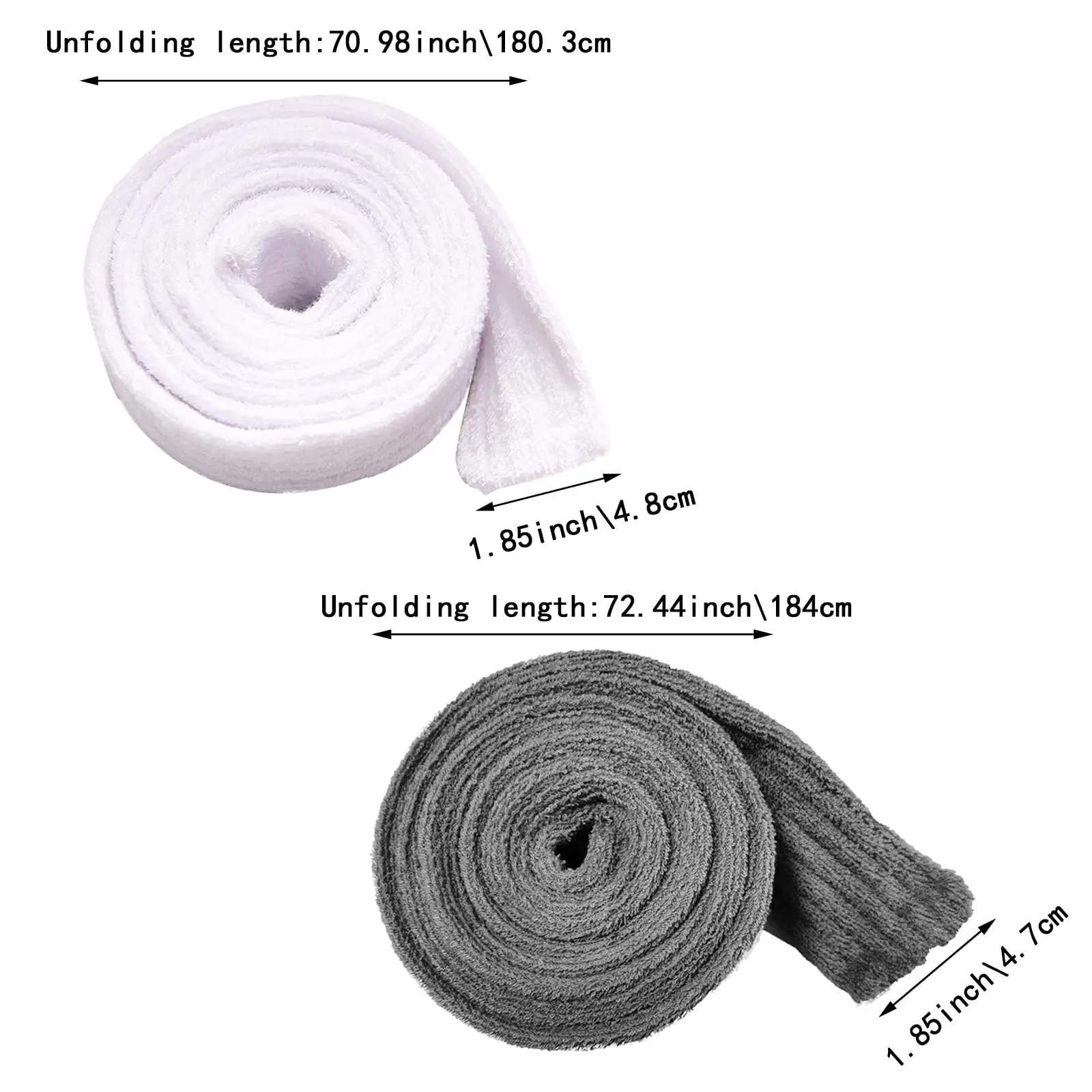 2 PACK Bathrobe Belts Hotel Bathrobe Belts Terry Cloth Robes for Women and Men Robe Belt Replacement