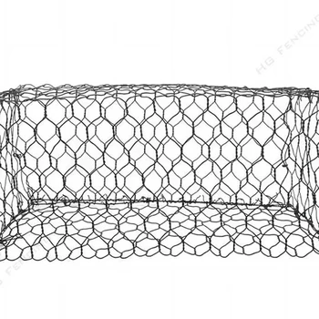 Heavy galvanized and Pvc coated gabion basket river bank protection gabion mesh for sale