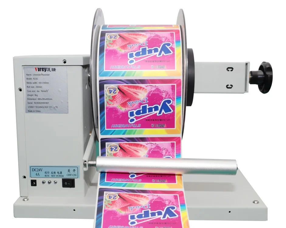 Mini Desktop Label Rewinder and Unwinder Machine
