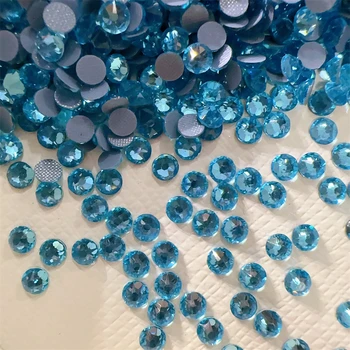 Wholesale 1440pcs Aquamarine Rhinestones SS20 (4.6-4.8mm) Flat Back Style 2088 for Nail Art & DIY Crafting