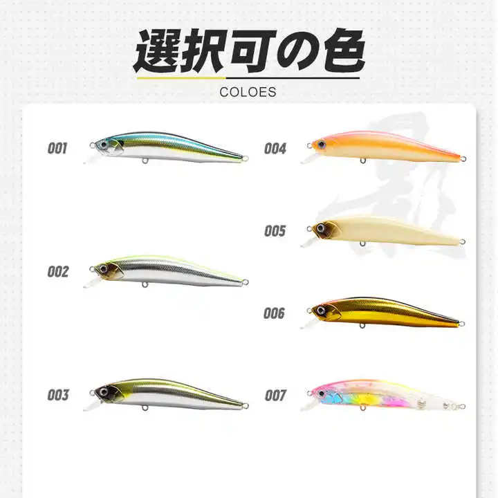 Oem Custom Color Hard Plastic Minnow Lure 95mm 12.5g Fishing Artificial