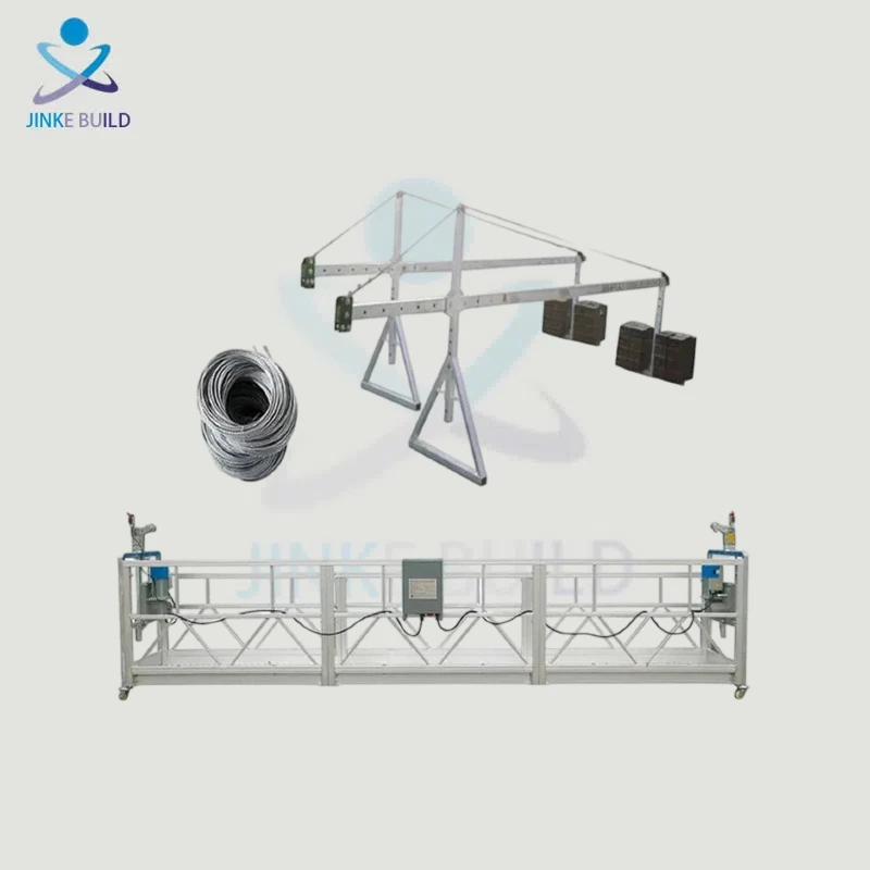 product china customized construction suspended working platform electric scaffolding zlp630 suspended platform-2