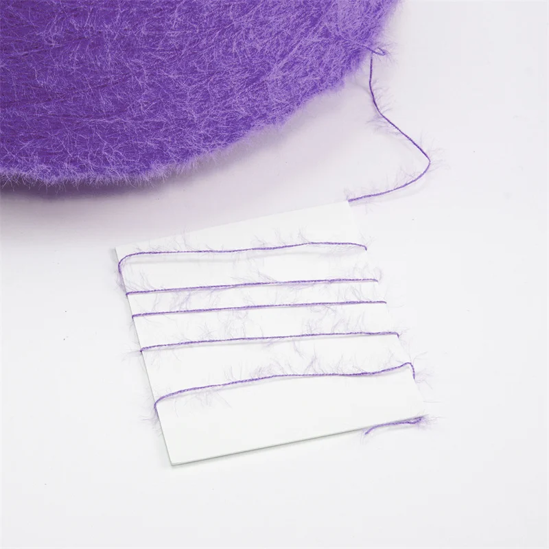 Eyelash 100% Nylon Fancy Yarn 1.3cm 2cm No Shedding Colorful Feather Yarn Nylon Hair Yarn for knitting Sweater