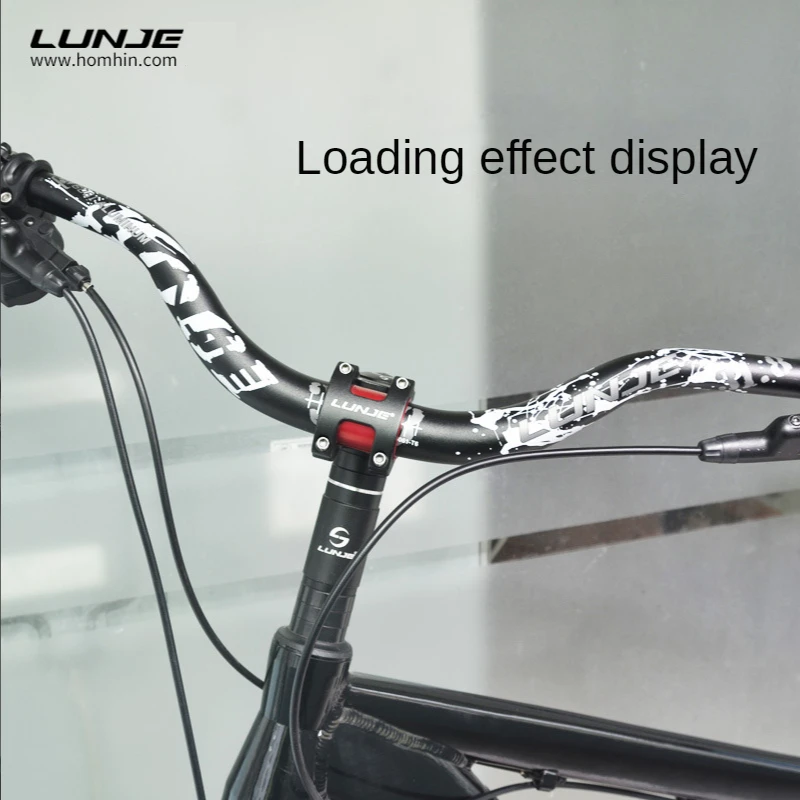 LUNJE Mountain Bicycle Handle Bar Handlebar 90mm Tall Angle Handlebar  720/780mm Handle MTB Accessories Mtb Parts Bicycle Handle
