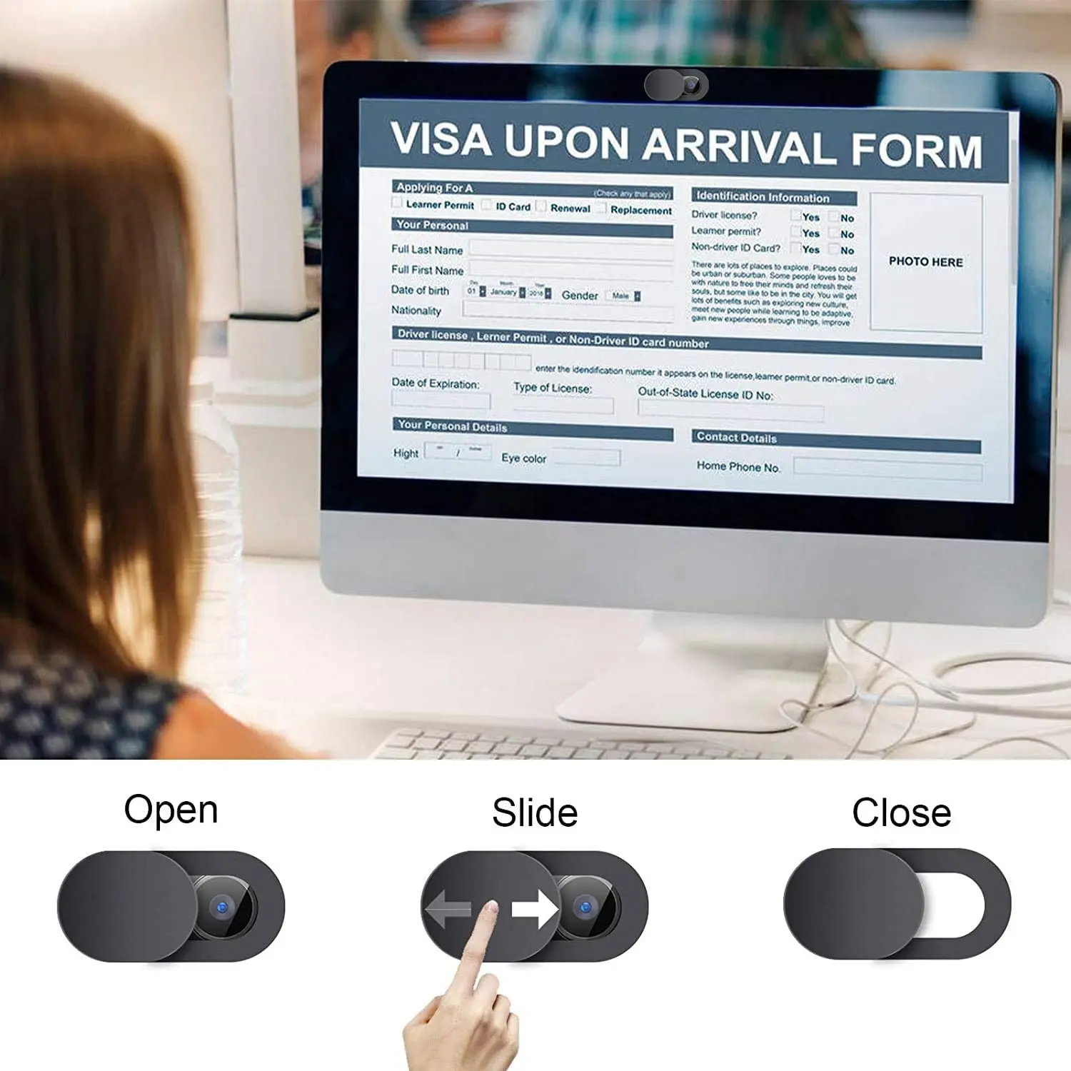 Wholesale Price Webcam Cover for MacBook Laptop Computer Camera Cover Privacy Slider Phone Protect Web Cam Cover