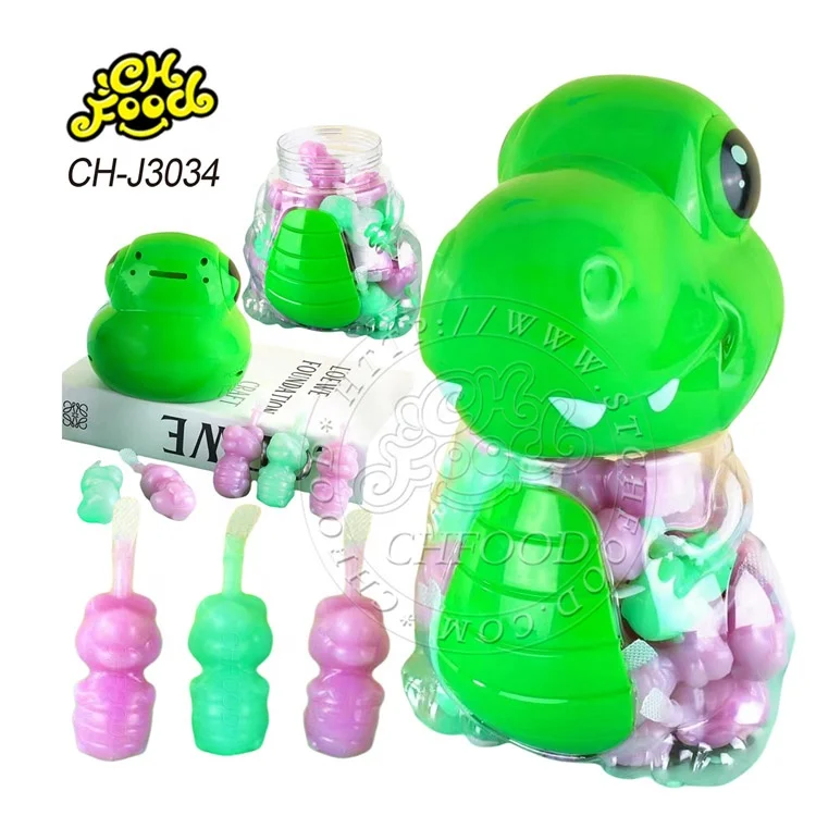 New Hot-sale Halal Cute crocodile Jelly Candy Sweets in Cartoon Animal Shaped Plastic Bottle for Kids Pop Candy