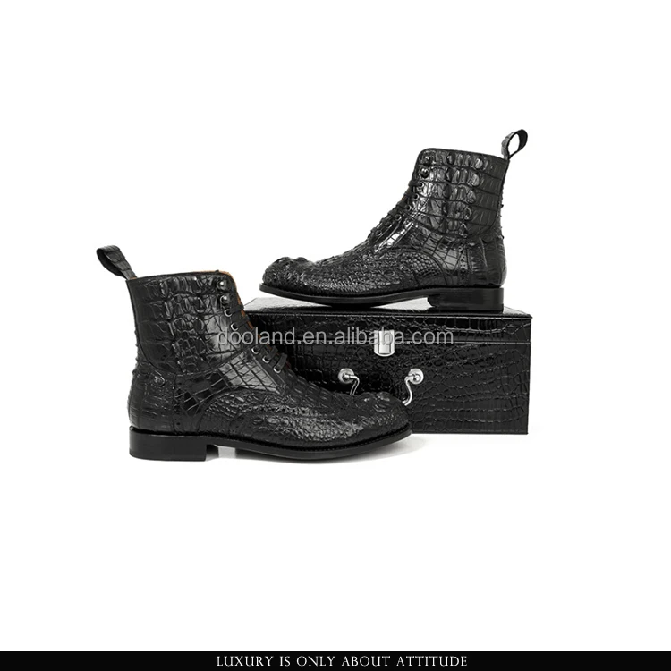 Botas Altas De Piel De Cocodrilo Auténtica Para Hombre,Zapatos A La Moda -  Buy De Cocodrilo Genuino Zapatos De Cuero De Los Hombres,Piel De Cocodrilo  Genuino De Los Hombres Botas Zapatos,De Cocodrilo