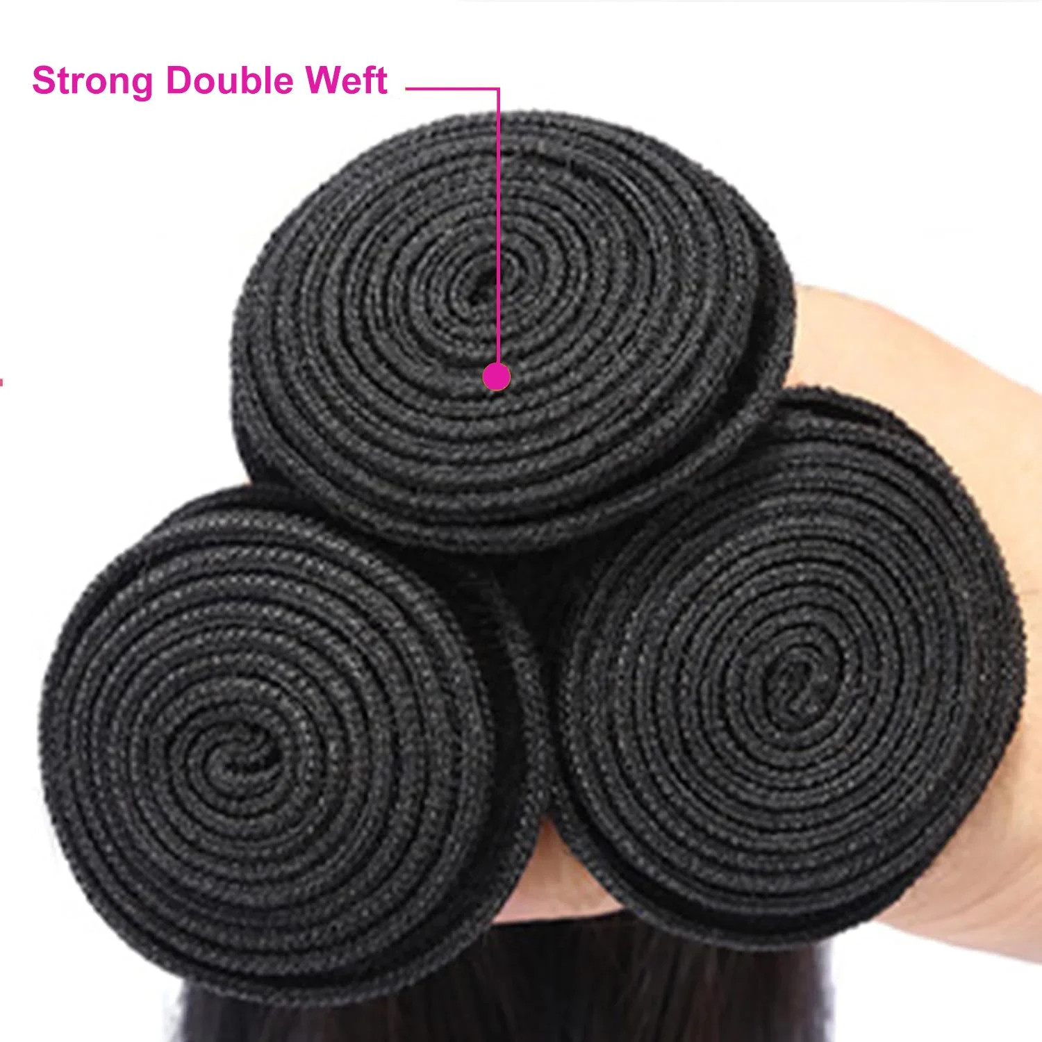 Extensões de cabelo humano body wave tecimento ondulado_voghion.com