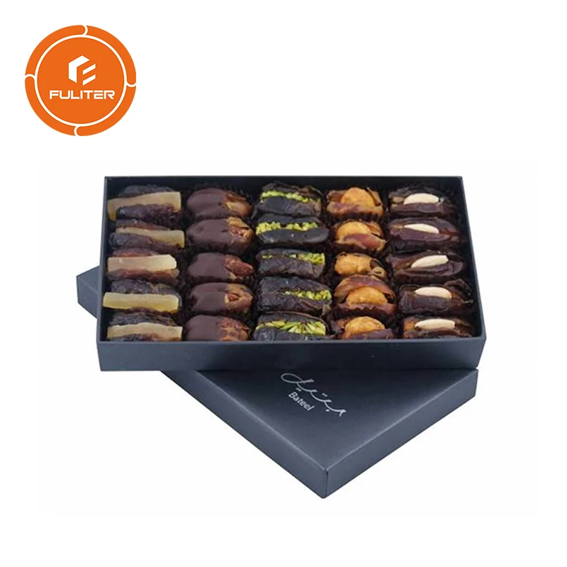 Custom Luxury Dry Fruit Dates Boxes With Divider Pvc Window Paper ...