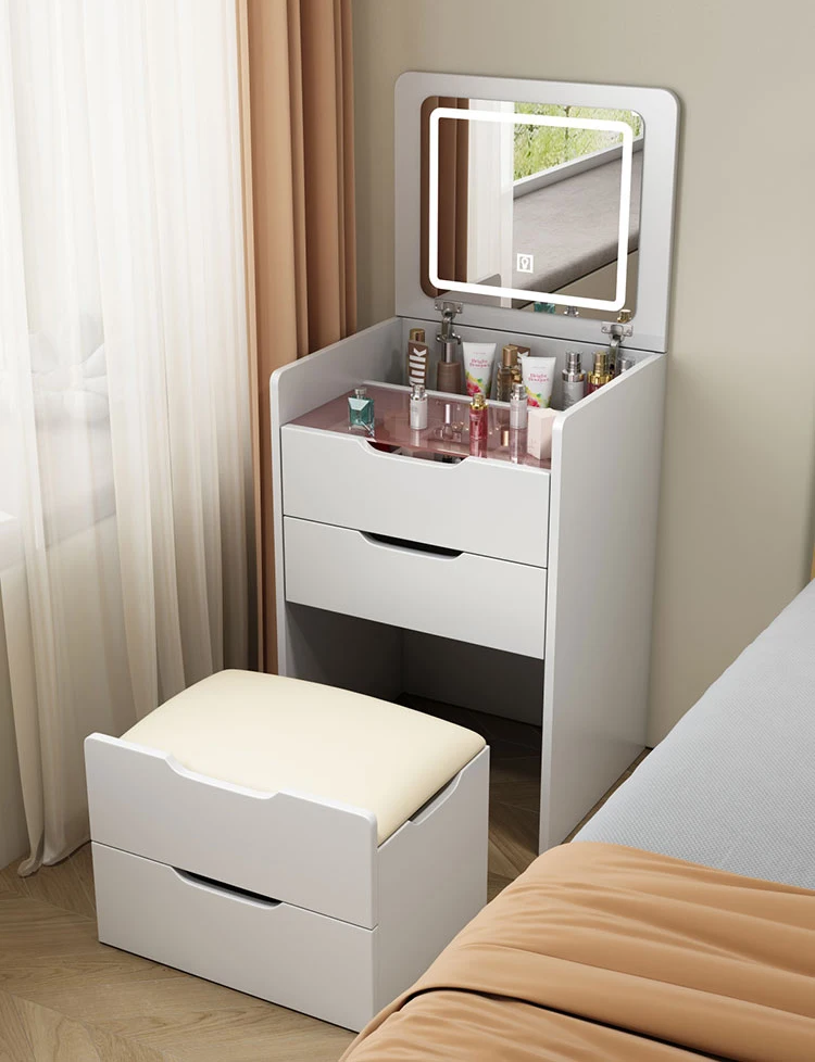 Ymsc Cheap Makeup Vanities White Makeup Table With Stool Dressing
