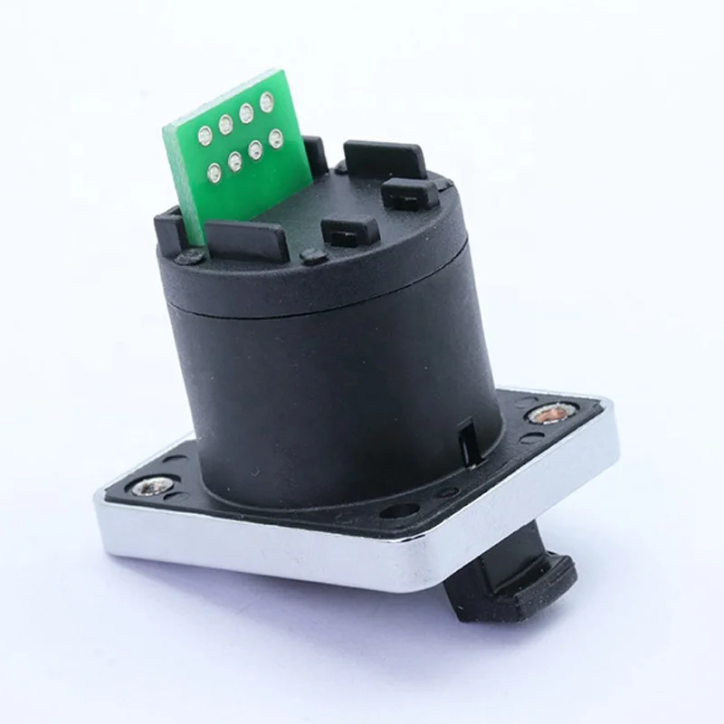 PCB RJ45 Module Connector Waterproof RJ45 Female Socket Connector Panel Mount Ethernet PCB Network Connector