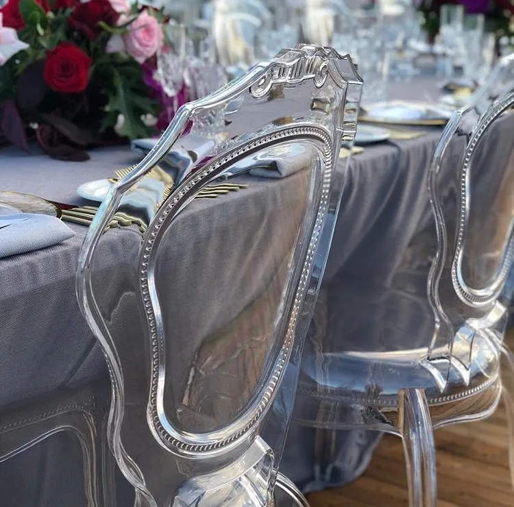 Factory Price Colorful Popular Party Clear Acrylic Princess Chair