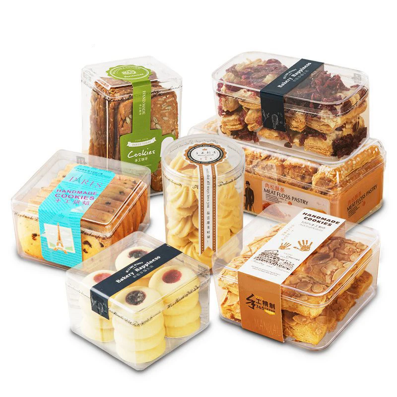 Hard Plastic Biscuit Mousse Cup Tiramisu Dessert Pudding Packaging box
