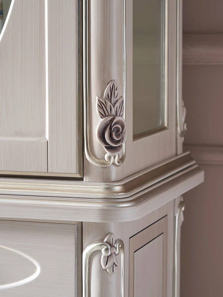 Витрина из стекла и дерева винный шкаф роскошный боковой высококачественный дизайн классический буфет