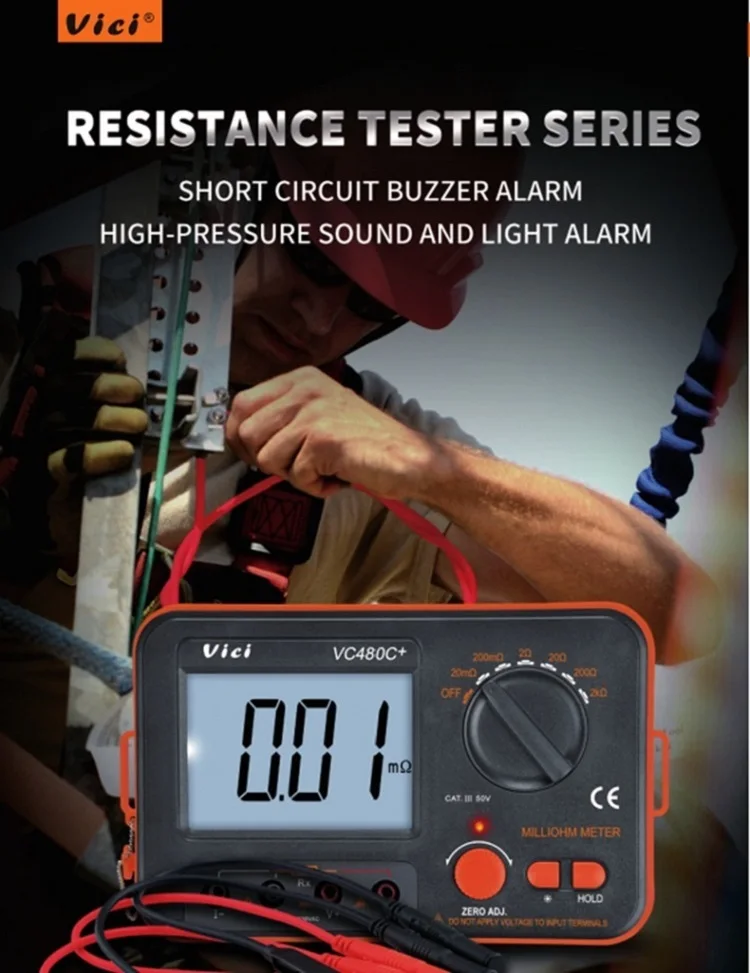 Vc480c+ 3 1/2 Digital Milli-Ohm Meter - China Digital Multimeter