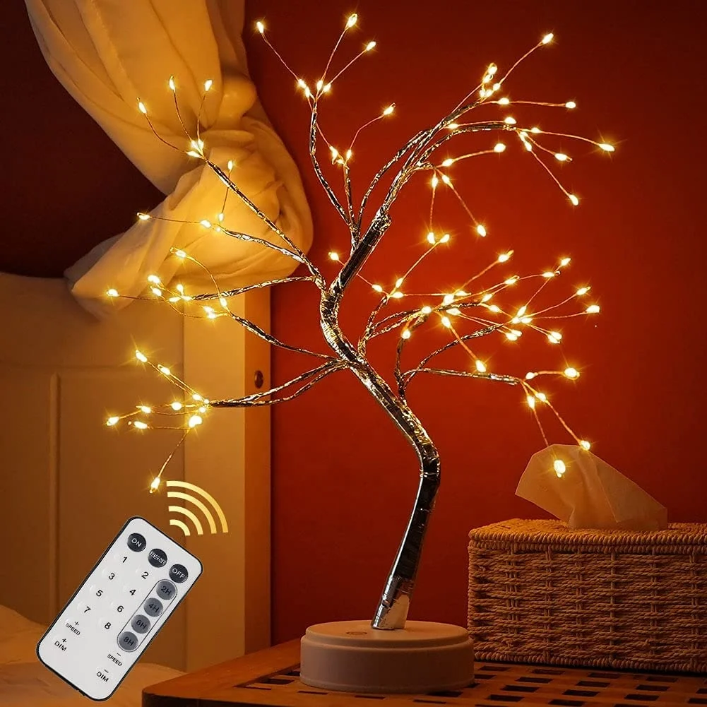 fairy desk table lamp christmas tree