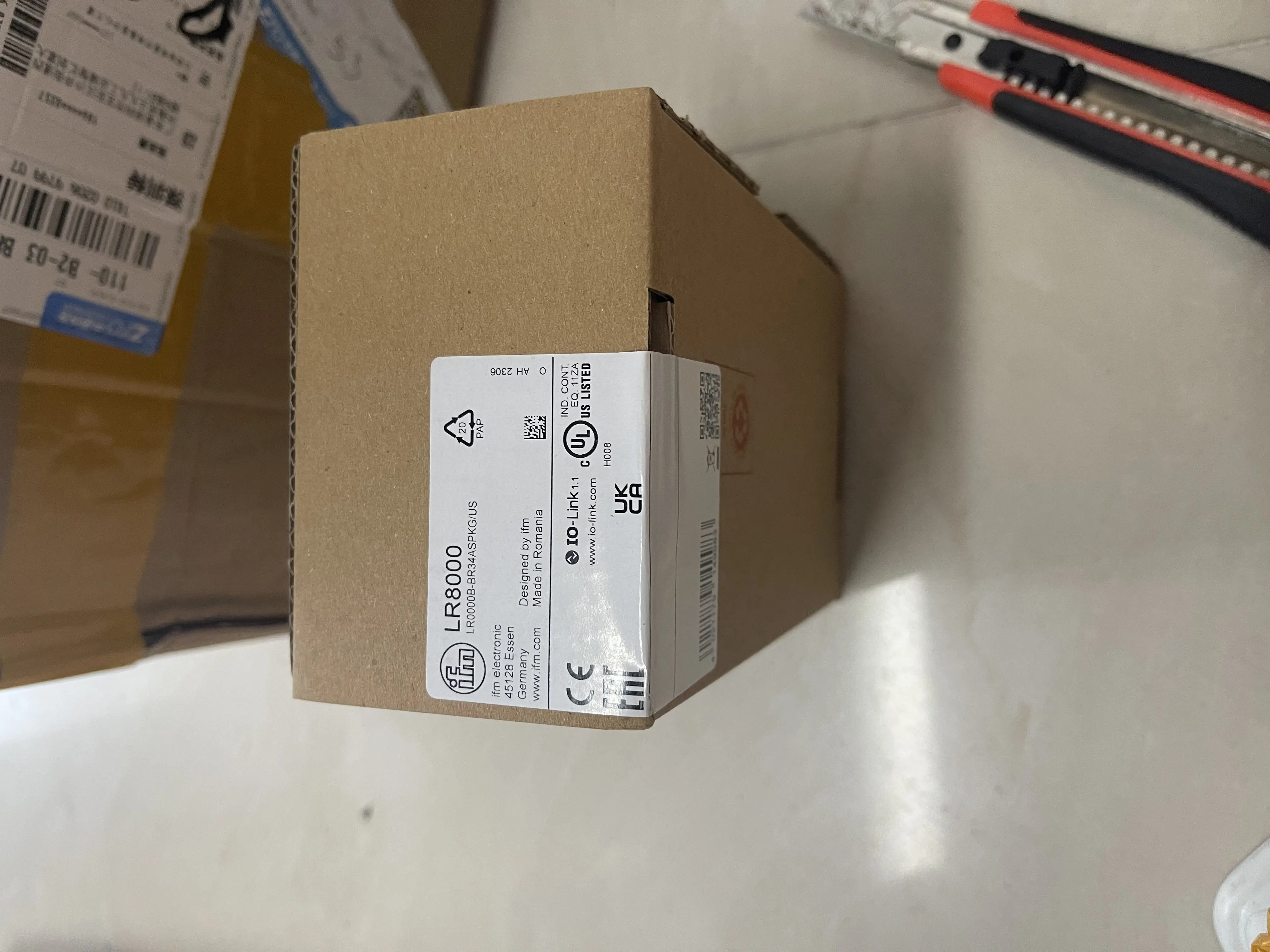 ifm Level Sensor LR8000 LR0000B-BR34ASPKG/US 