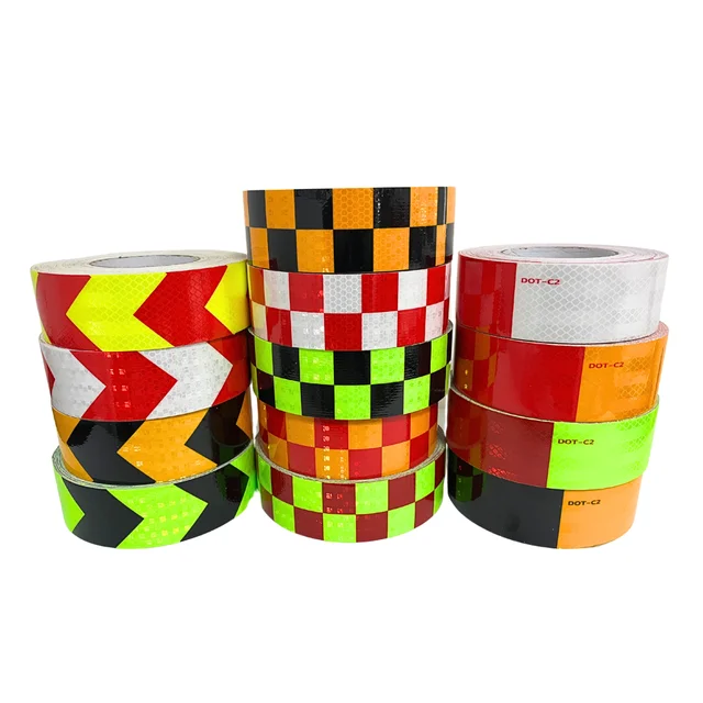 China Factory PVC Honeycomb Car Reflective Tape Sticker For Warning