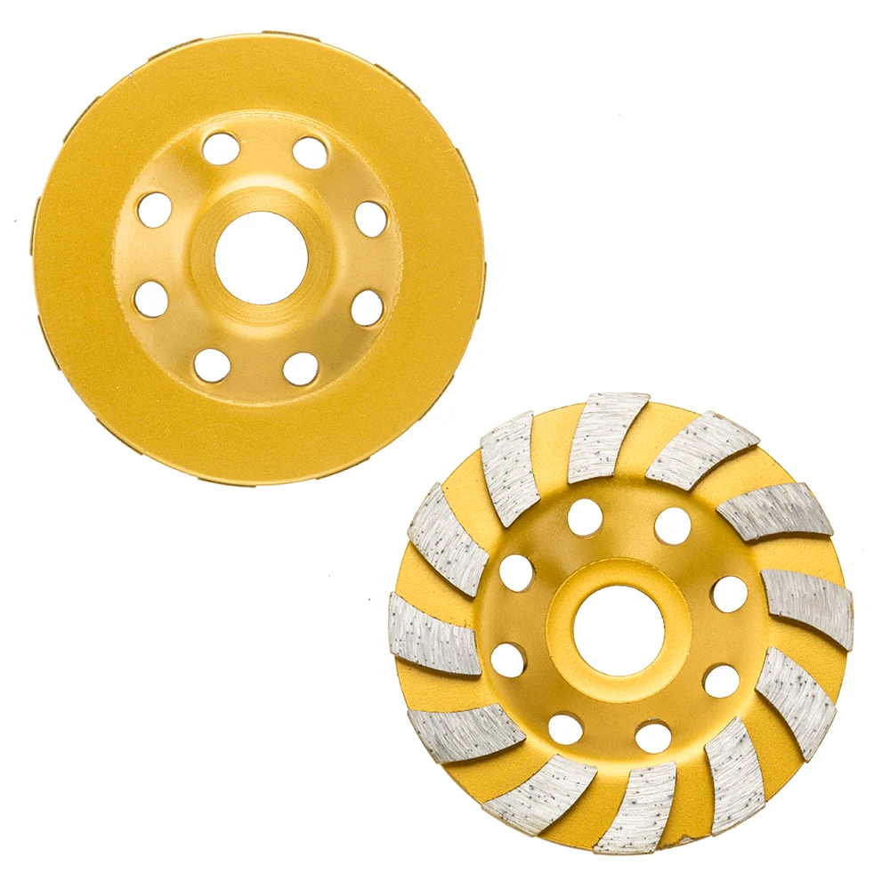 Угловая шлифовальная машина турбо-сухая чашеобразная Алмазная абразивная машина алмазный бетонный шлифовальный круг