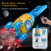 Rocket car bubble machine-remote control version-blue and yellow