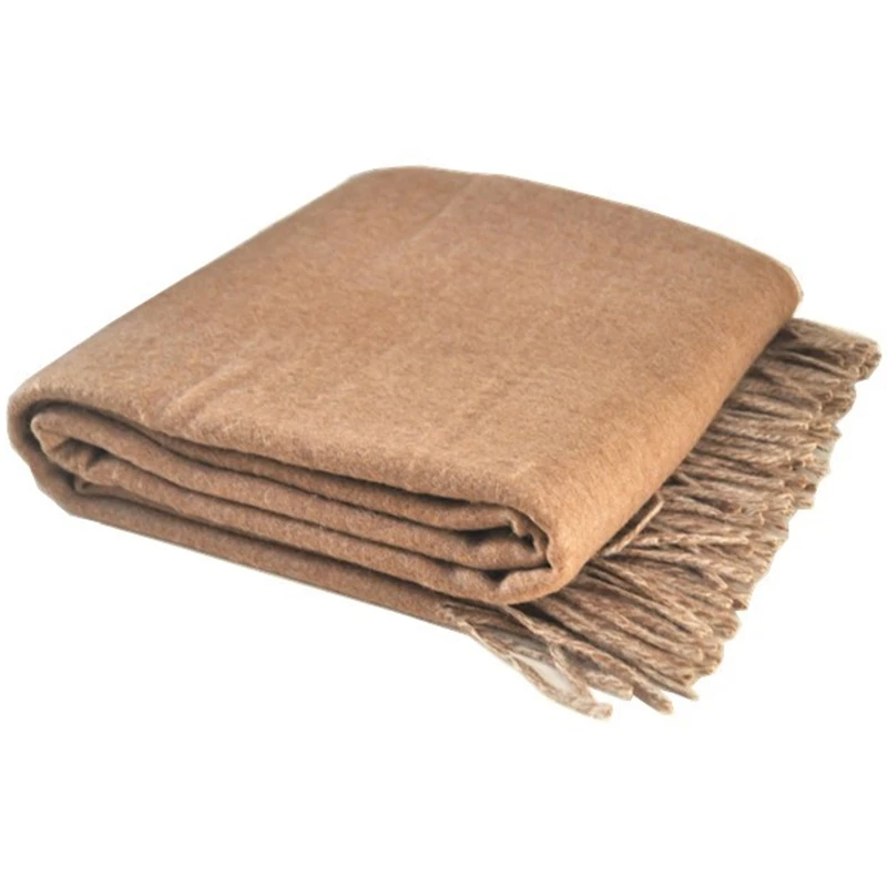 BLUE PHOENIX Double-sided Blanket 100 Camel Hair Wholesale Borrego Blankets Superman Blanket Two Side Woven Luxury 3-4