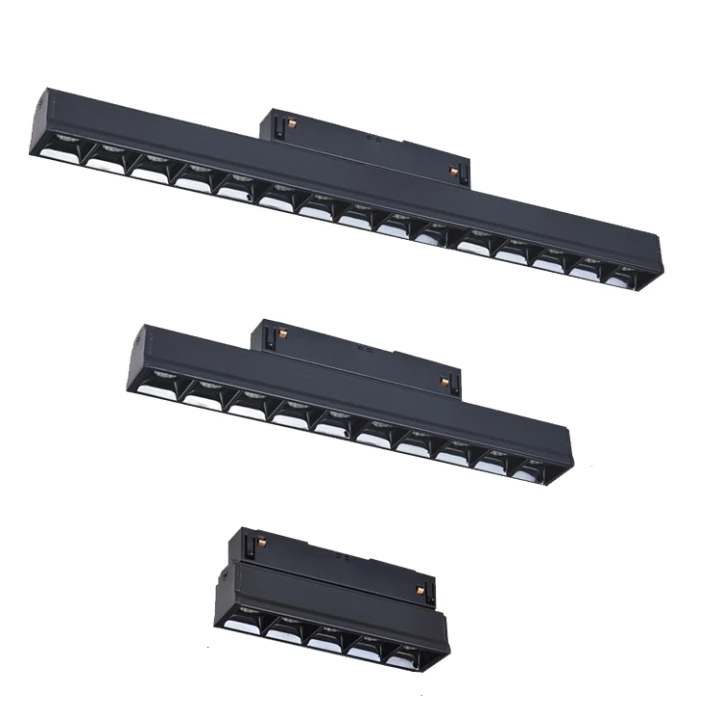 Smart 48V Magnetic LED Linear Track Spot Lighting System Magnetic Magnet Rail LED Lamp Magnetic Track Light
