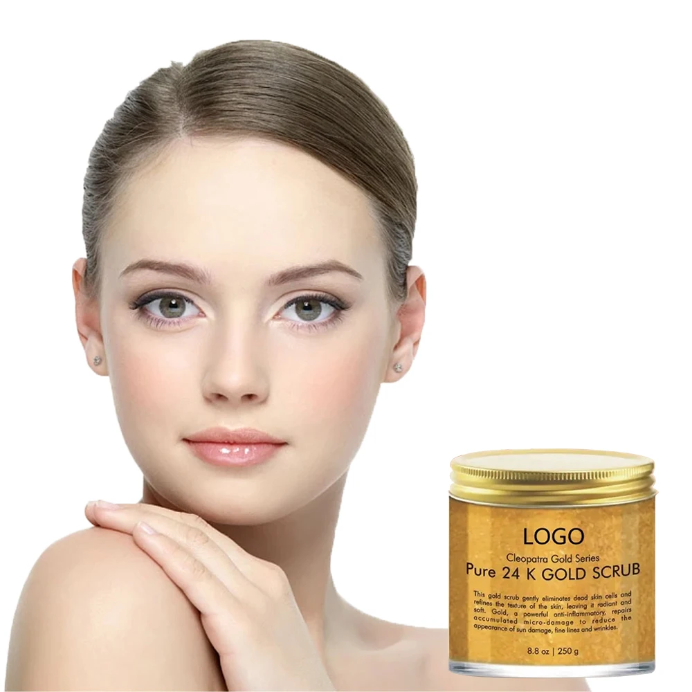 Private Label Face Skin Care Vegan Whitening 24k Gold Powder Facial