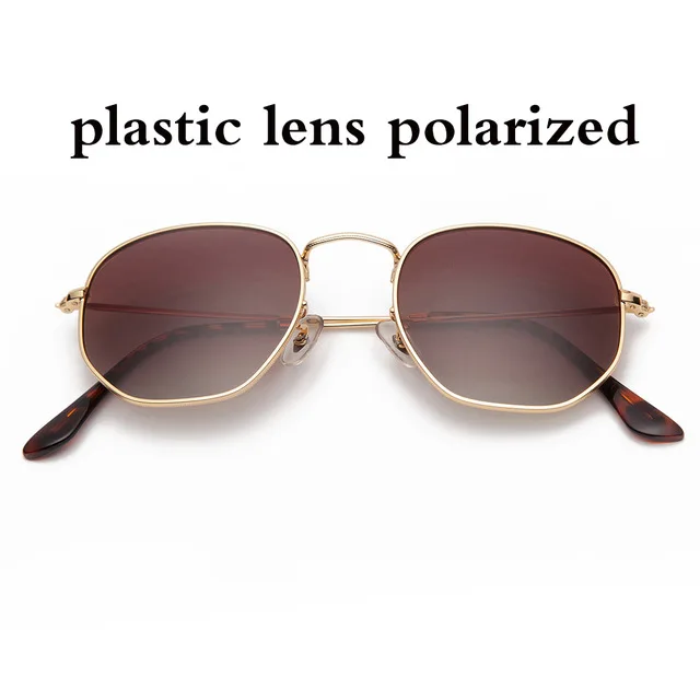 Hexagonal Polarized Sunglasses UV400 - Unisex 54mm Glass  display picture 3