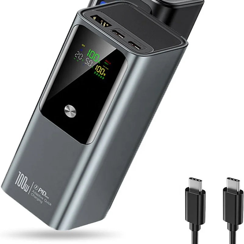 Fast Charging Mini Portable 20000 Mah USB C Power Banks Station Battery Pack Pd 65W Charger 20000mah Powerbank Laptop Power Bank