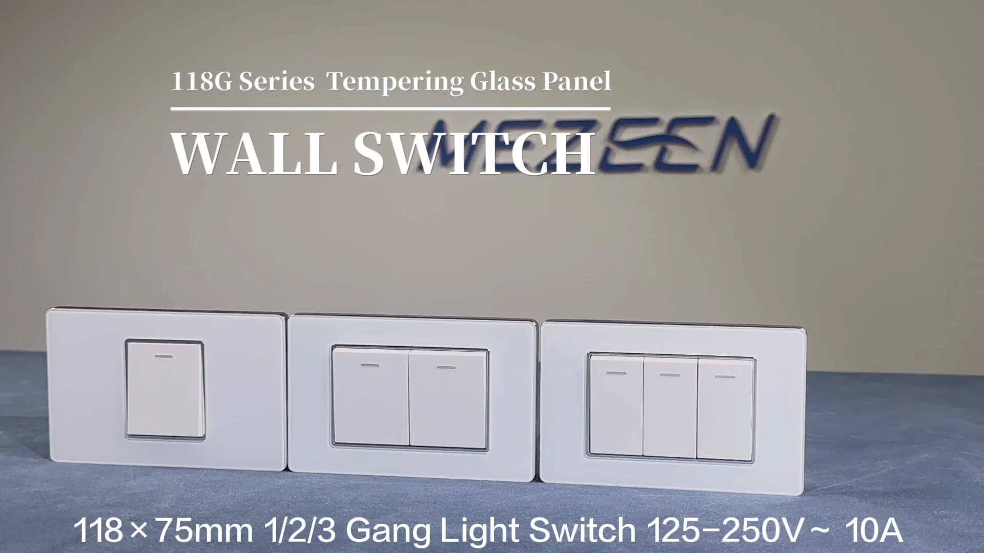 3 gang light switch panel