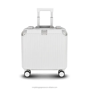 Unisex Waterproof ABS Polyester Trolley Luggage Business Travel Suitcase Spinner Cartoon Style Lock Aircraft Trolley Bag Allowed