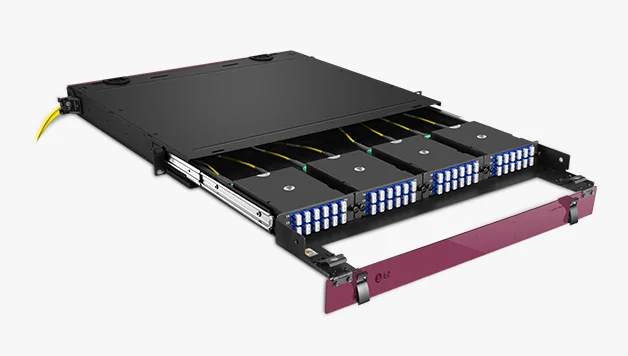Fiber Modular Rack Mount Enclosure KEXINT FTTH Fiber Optic Patch Panel 19 Inch 4U Rack Mount Enclosure 144 ...