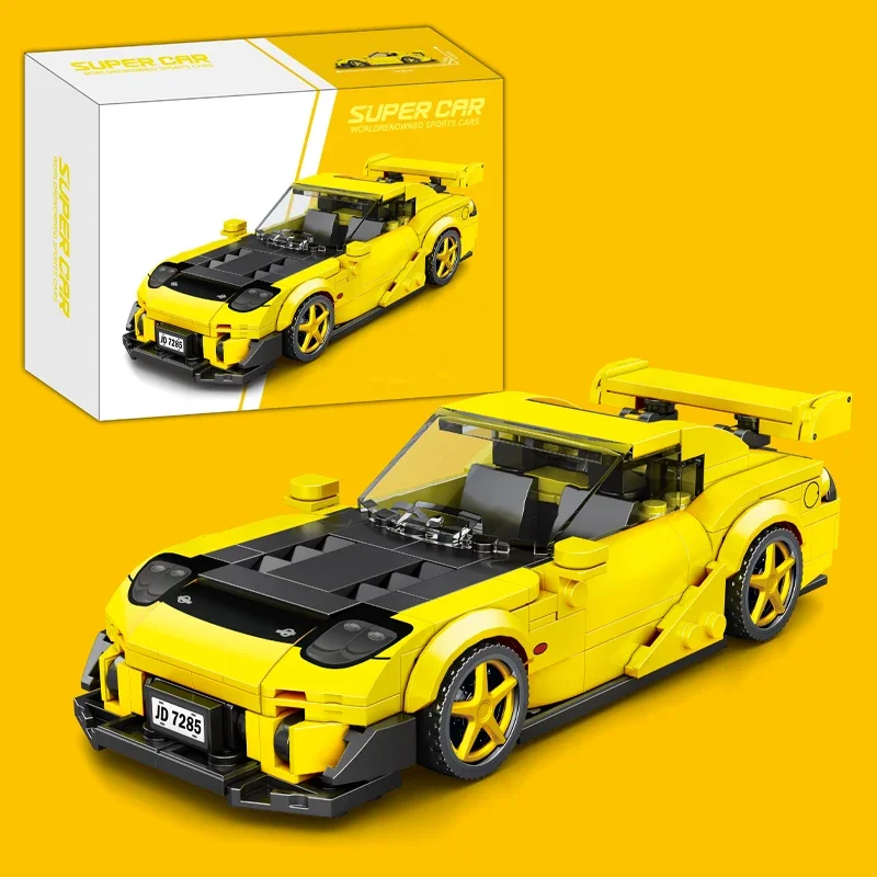 XJD JD085 New City RX7 Classic Racing Cars Creative Bricks Sport