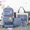 Blue five-piece set