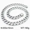 Collier en acier 65cm 281769-KJX