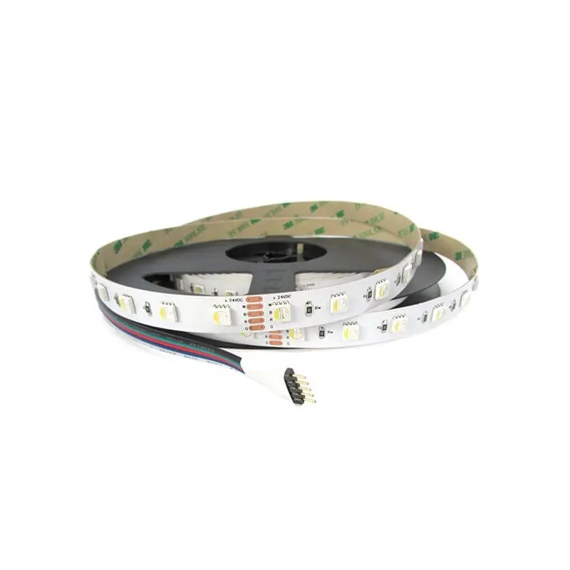 24V RGBW LED Strip Coil Indoor Lighting 30W/M 300 SMD 5 Meters Cold RGB ...