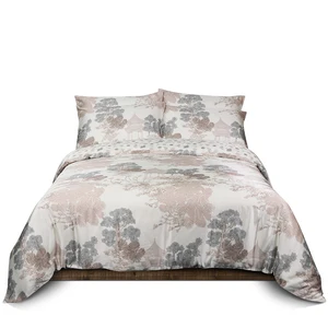 Wholesale Queen Size Lyocell Sheet Pillowcase & Duvet Cover 3D Print Bedsheets Tencel Bed Sheet Set Microfiber Bedding Sets